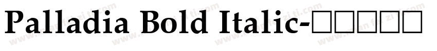 Palladia Bold Italic字体转换
